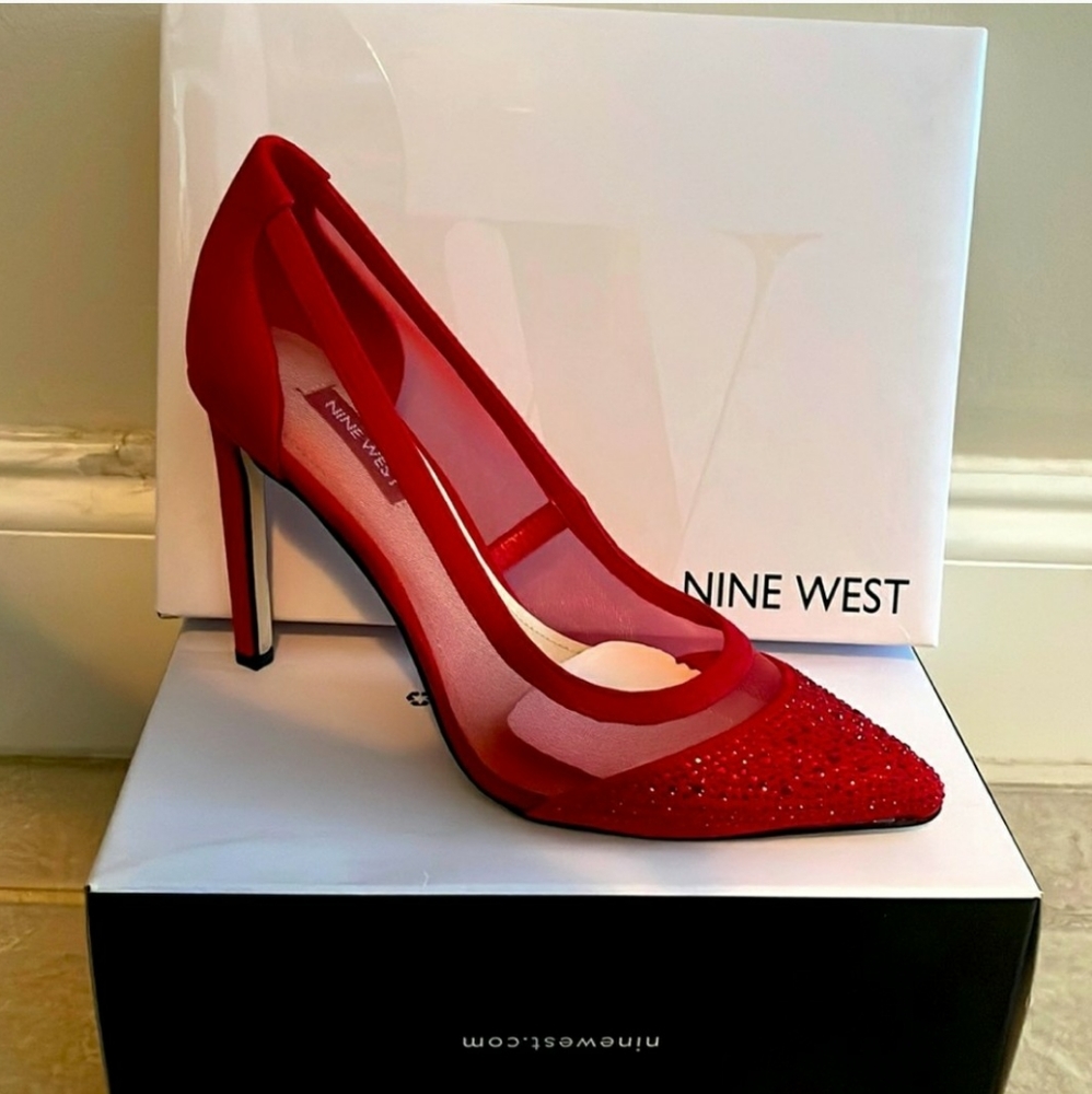 Nine west Tayen2 red pumps 11 new.